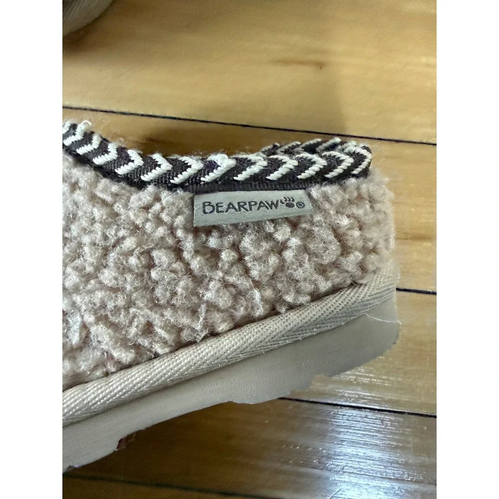 Bearpaw Snuggle Tabitha girls faux fur slip‎ on slippers